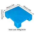네스터블 플라스틱 배송 팔레트 산업용 방습 지게차 패드 창고 공장 실외용 50x40x12 Blue 40x40x11.5cm : 루미앤비앙코