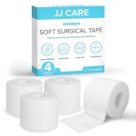 JJ CARE 소프트 수술용 테이프 4팩 u201D X 10야드 천 2개 용 라텍스 프리 1 2 Inch x 10 Yards (Pack : 키엘스토