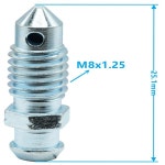 브레이크 브리더 나사 밸브 캘리퍼스 스크류 고무 캡 M8x1.25-25.2mm H9405-6 105182 639520 6 개 : -성원글로벌-