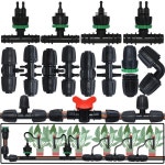 KESLA 5PCS 16mm PE 파이프 1/2 3/4 인치커넥터 스플리터 티 커플 링 4/7mm 호스 정원 급수 물방울 관개 : 소로유통N