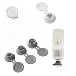 3pcs 역방향 누출 방지 병 뚜껑, 욕실 샤워 젤, 샴푸 누출 방지 밀봉 병 뚜껑 A0319-3pcs grey : 해피지수3