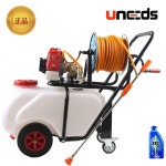 유니즈 고압 농약분무기 50L 엔진 동력 살포기 이동식 밀차형 50m 호스릴 QL-11 : 유니즈 UNEEDS