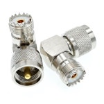 10pcs UHF SO-239 여성 UHF PL-259 남성 직각 90도 RF 커넥터 어댑터 : 이룸종합상사43