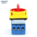 ZHUCO SZD11-63/300010 63Amp 660V 3극 온오프 아이솔레이터 로드 브레이크 스위치 패드락 캠 차단 스위치 3P : 몰온나