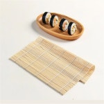 대나무 스시 매트 DIY 오니기리 김밥 말이 롤러 주방 조리 도구 발판 : 포도삼이팔