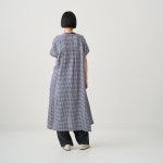 ORCIVAL 오르치발 / Womens Cotton Linen Sleeveless Dress Check / NAVY×WHITE CHECK / OR-G0094 LCH : 재패니네