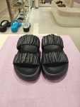 [BABARA]바바라 여성 양가죽 셔링스트랩  뮬슬리퍼 3.5cm(BBJ322)2컬러 : 롯데프리미엄 이천점 바바라