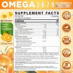 오메가 3-6-7-9 구미, 유기농 씨 벅손 오일 1200MG & 아마씨 500M 60 Count (Pack of 1) : 델루니크