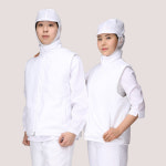 [애플가운] KB-93 해썹(HACCP) 패딩조끼 위생복, 식품회사 공장 단체 위생복 조끼 : 애플가운