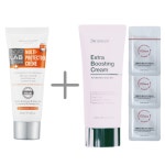 (특별행사)이노스킨랩 유기농 선크림60ml+병원전용 줄기세포크림100ml+재생크림샘플 : 메디 그린