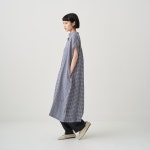 ORCIVAL 오르치발 / Womens Cotton Linen Sleeveless Dress Check / NAVY×WHITE CHECK / OR-G0094 LCH : 재패니네