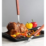 STAR FOODSERVICE 상업용 등급 BBQ 포크 나무 손잡이 3CM 21인 53 13 Inch : 하루온06