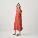 ORCIVAL 오르치발 / Womens Cotton Linen Sleeveless Dress / 5컬러 / OR-G0094 YLM : 재패니네