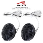 PZ-B25 2Pcs 블랙 120W 알루미늄 쉘 투명 실크 스트레치 필름 Hifi 스피커 자동차에 대 한 자동 라디오 스테레오 : 더블유파트너스P