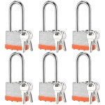 LOCILOT 6PCS 12개의 동일한 키를 가진 잠금 락커 섀클 패드 사용을 체육관 6 Long Shackle : 팩토리펀아울렛