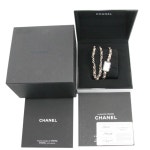 샤넬 CHANEL 프리미에르 락 체인 손목시계 쿼츠 가죽 스퀘어 시계 핑크  H4312 : 고호비 Gohobi
