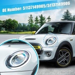 XAUTOHAUX 자동차의 좌우 헤드라이트 트림 링 교체 Mini에 대응 Cooper R56 2007-2015 번호 51137149905/51137149906 1쌍 : 성원홀딩스