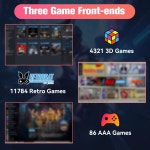 PlayZone 1TB 휴대용 외장 게임 SSD Xbox/PS4/PS3/PS2/스위치용 콘솔 Win PC/노트북용 내장 16000개 : 제이제이엠투