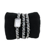 샤넬 CHANEL 프리미에르 락 체인 손목시계 쿼츠 가죽 스퀘어 시계 핑크 H4327 : 고호비 Gohobi