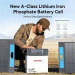 300W 896WH 500W 1000WH 1000W 2048WH 올인원 휴대용 태양광 발전소 ESS 태양광 발전기 충전 전력 저장 시스템 : 트윈즈구대