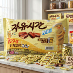 해태 자유시간 미니 초콜릿 약 86개 대용량 초코바 과자 디저트 유치원 어린이집 아이 간식 : 청년상사 스토어
