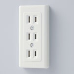 엘파 (ELPA) 얇은 트리플 콘센트 배선 DIY 125V A-54H (W) : -영원홀딩스-
