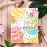 생일 축하 단어 금속 절단 다이 카드 만들기 공예 템플릿 금형 엠보싱 컷 1. H8994 : 제이위드어스47호점