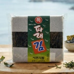 푸드푸 햇 국내산 파래김 100장 서해안 신선한 원초로 만든 파래김 : 푸드푸샵