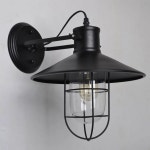 아메리칸 아이언 케이지 벽등 벽 기구 거실 통로 펍 클럽 침실 카페 브라 1. Black no bulb : 제이위드어스48호점