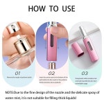상지리 4PCS 향수 여행용 리필 가능한 병, 바텀 필링 아토마이저, 미니 쾰른 디스펜서 Green purple blue : Lime 3Nook