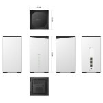 잠금 해제된 글로벌 네트워크 5G CPE WiFi 6 AX3000 무선 라우터 44 MIMO 기가비트 포트 128 사용자 5G NR 4G LTE Cat18 WiFi Sim 모뎀... 