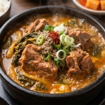 삼형제고기 우거지 뼈해장국 1kg 돼지 목뼈 감자탕 밀키트 : 삼형제고기