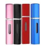 상지리 4PCS 향수 여행용 리필 가능한 병, 바텀 필링 아토마이저, 미니 쾰른 디스펜서 Green purple blue : Lime 3Nook