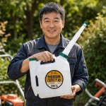 철기시대 예초기 연료혼합통 기름배합통 엔진오일 투사이클오일 3.5L 5L 연료통 기름통 : 철물공구모아