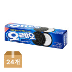 오레오 샌드위치 쿠키 화이트크림, 100g, 24개 : 생필닷컴