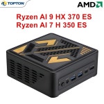 D12 울트라 게이밍 미니 PC OCuLink AMD Ryzen AI 9 HX 370 ES AI 7 PRO 350 ES 2x2.5G LAN 2xNVMe 데스크탑 컴퓨터 윈도우 11... 