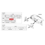 자동차 계기판 헤드 라이트 조정 스위치 버튼 93710-F8400 Hyundai Tucson - OFF 뒷문 스위치 부품-A : berane6744a