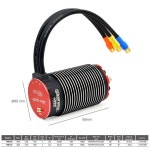 Surpass Hobby 초음속 4985 긴 샤프트 브러시리스 모터, X-MAXX ARRMA 1/5 1/6 RC 몬스터 트럭 자동차, 1100KV, 1580KV : 하이무역