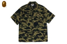 [베이프정품] 베이프 퍼스트 카모 오픈 카라  반팔 셔츠  BAPE 1ST CAMO OPEN COLLAR SS SHIRTS : 재팬베이프스토어