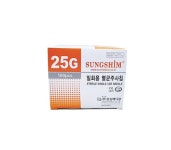 성심 일회용 주사침 일회용 멸균 25G 38mm 1 1/2인치 1통 100개입 : 신동방메디칼