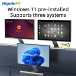 하이골 PC 스틱 PC 팬리스 미니 인텔 윈도우 11 WiFi5 8GB 128/256GB J4105 노트북 데스크탑 PC HDMI 4K TV 스틱 PC 미니 컴퓨터... 