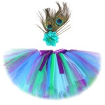 꽃 공작 깃털 투투 스커트 할로윈 생일 의상 공주 볼 가운 푹신한 발레 복장 1. Only Skirt : 제이위드어스6호점
