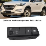 자동차 계기판 헤드 라이트 조정 스위치 버튼 93710-F8400 Hyundai Tucson - OFF 뒷문 스위치 부품-A : berane6744a