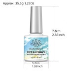 호환 10ml 오션 웨이브 화이트 블루밍 네일 젤 워터컬러 버블 효과 UV 쏙 오프 폴리쉬 DIY 여름 매니큐어 포케 바니쉬 : 그리우미
