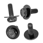 71315-122382A 30x M6 볼트, 1.0 x 17mm 루즈 워셔 헥스 헤드 SEMS 바디 변속기 팬 18mm 워셔가 장착된 오일 OEM 11508930, 도요타, 스바루... 