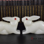 토끼 조각상 장식품 카페 소품 동물 인테리어 장식 10cm 더블 : 모드니트레이딩
