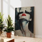 화 대담한 시선 예술 붉은 입술 그림 아트 프린트 포스터 거실 침실 벽장식 홈 데코 1. G1527 : 유라이프몰4호점