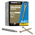 POWER PRO 48583 나무 나사 9 X 스타 2 실내 캐비닛 드라이브 /2 : 블랙라벨1
