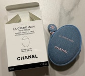 (국문라벨/한정판)샤넬 라 크렘망 핸드크림 데님 컬렉션 50ml (데님 케이스 포함) : 민벨르백화점정품향수화장품