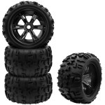 글로브랙트 1/8 1/10 17mm 육각 RC 휠 타이어 몬스터 트럭 버기 프리글루드 : 은삼